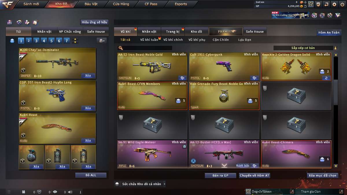 shop acc cf uy tin gia re